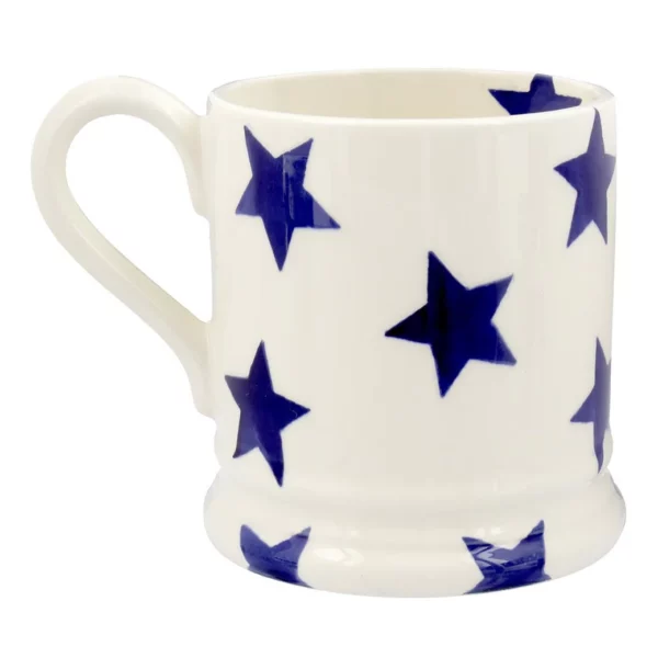 Twilight Blue Star 1/2 Pint Ceramic Mug: Charm for Every Sip