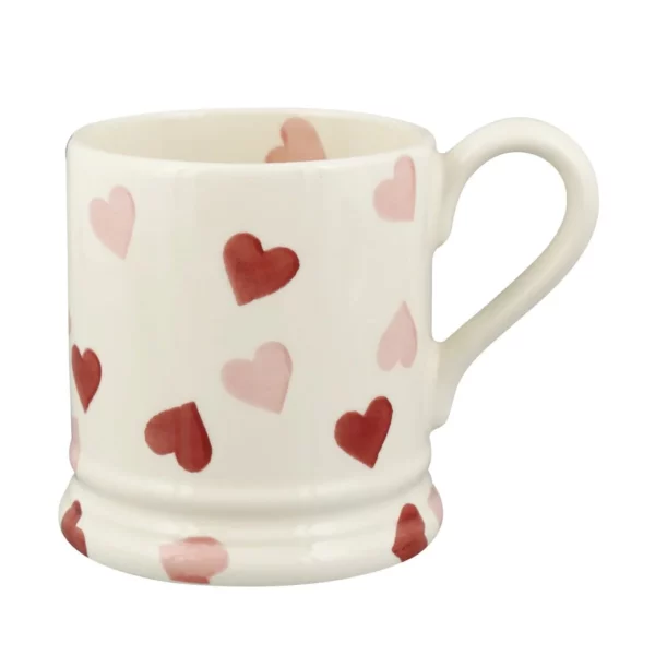 Romantic Confetti Heart 1/2 Pint Mug: Handcrafted in Stoke-on-Trent with Love - Image 4